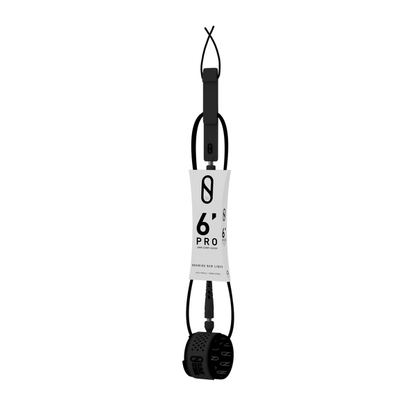 SLATER 6MM COMP LEASH 6' BLACK
