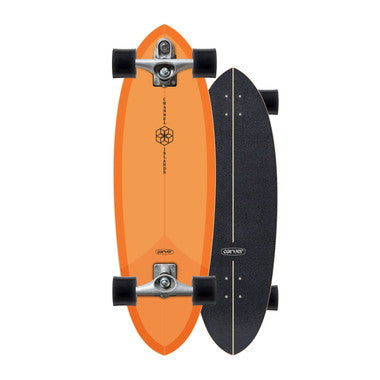 CARVER C7 RAW 31.75 CI MID ORANGE SURFSKATE COMPLETE