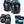 Load image into Gallery viewer, 187 JR COMBO KNEE/ELBOW/WRIST PAD SET