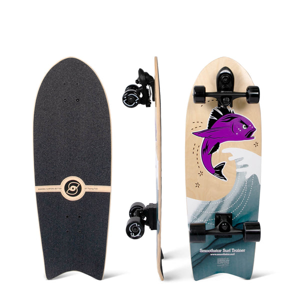 SMOOTHSTAR 30" FLYING FISH THD SURFSKATE (PURPLE)
