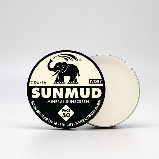 SUNMUD TINTED SUNSCREEN TIN & FACESTICK TINTED SPF50 1oz.