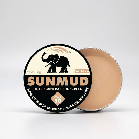 SUNMUD TINTED SUNSCREEN TIN & FACESTICK TINTED SPF50 1oz.