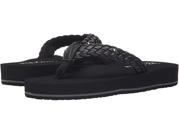 COBIAN WOMENS BRAIDED BOUNCE BLACK