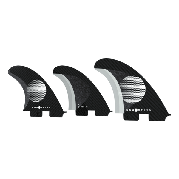 ENDORFINS SLATER KS1 MEDIUM THRUSTER BLACK/WHITE CARBON FCS II