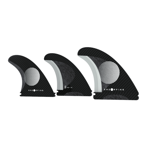 ENDORFINS SLATER KS1 MEDIUM THRUSTER BLACK/WHITE CARBON FUTURES