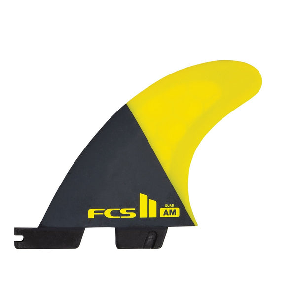 FCS II AL MERRICK LARGE YELLOW TRI-QUAD  FINS
