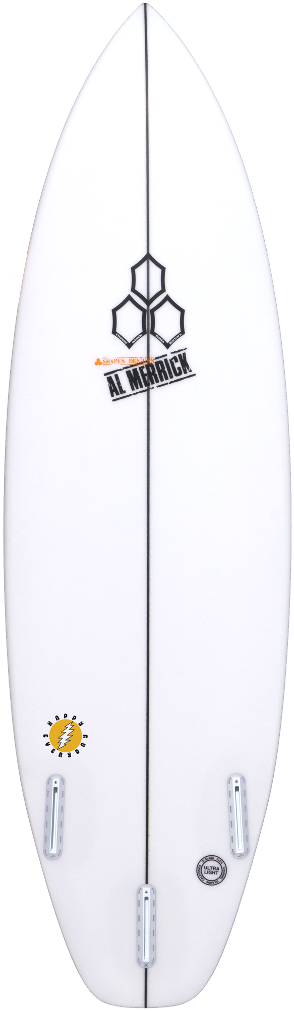 5'8 HAPPY EVERYDAY 19 1/4 x 2 3/8 27.9L FCS II 3 FIN
