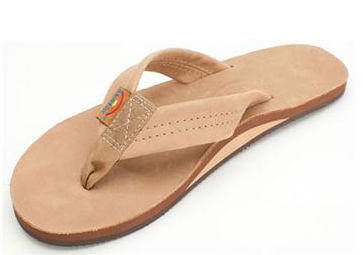 WOMENS  RAINBOW ORIGINAL SIERRA BROWN LEATHER SINGLE