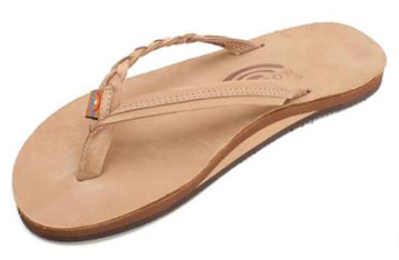 WOMENS RAINBOW FLIRTY BRAIDY SIERRA BROWN SINGLE