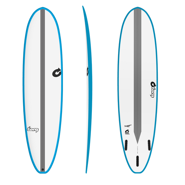 7'4 TORQ TEC M2 V+ 22” x 3”	- 56L BLUE AND WHITE
