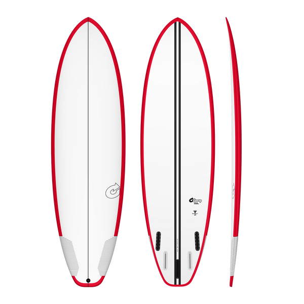 6'6 TORQ TEC BIG BOY 21 3/4” x 2 3/4”	43.5L FUTURES RED RAILS
