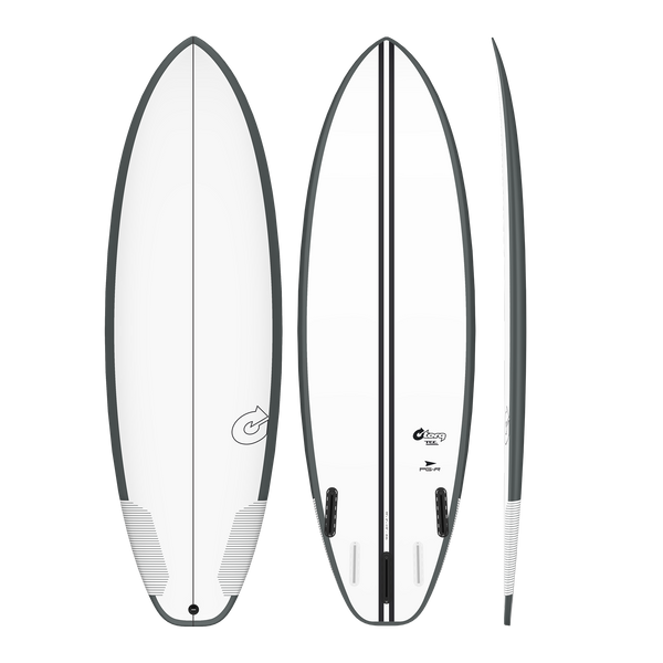 5'10 TORQ TEC PG-R 21” x 2 1/2” 35.3L FUTURES GRAPHITE RAILS