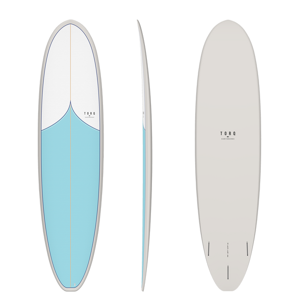 7'8 TORQ FUN V+ VORTEX PATERN (ALL BLUE) 22 1/2” x 3 3/16” 64.0L FUTURES