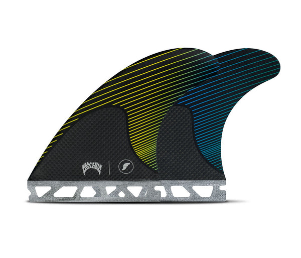 FUTURES MAYHEM MEDIUM THRUSTER YELLOW/BLUE
