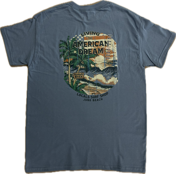 LOCALS OLD GUYS RULE AMERICAN DREAM TEE
