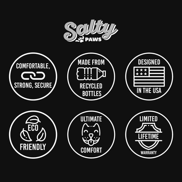 Blue Wave Dog Collar Made From Recycled Plastic Bottles