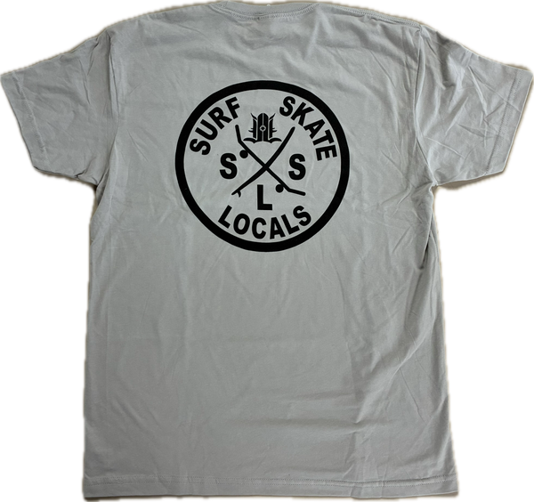 LOCALS MENS SSL L/S GARMENT DYE TEE CONCRETE
