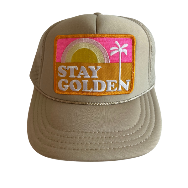 LOCAL BEACH Stay Golden Kids Trucker Hat