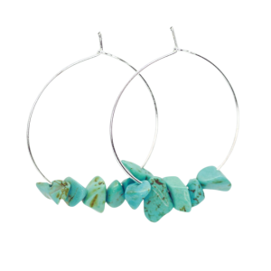 Rock Candy ~ Turquoise Hoops