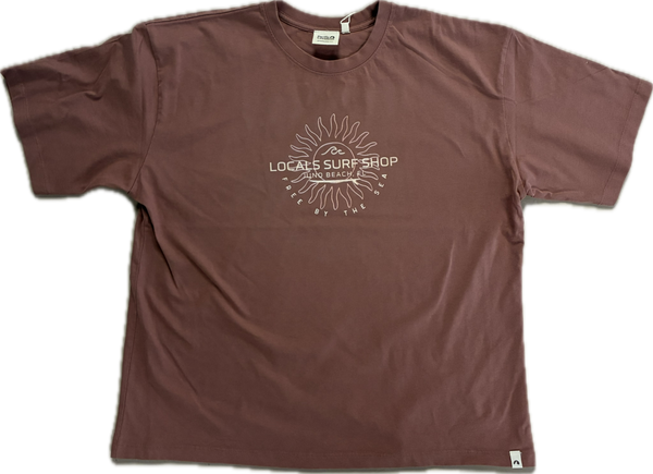 LOCALS WOMENS SUNRAYS TEE CLAY