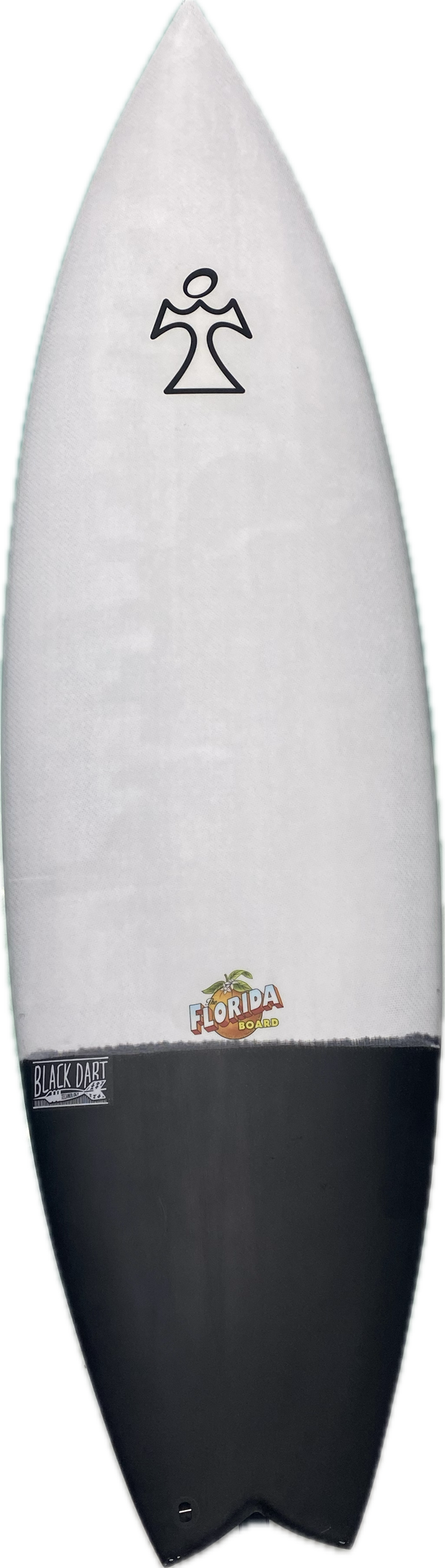 5’8 INSPIRED FLORIDA BOARD BLACK DART 19 3/4”x 2 7/16 x 29L FCS II