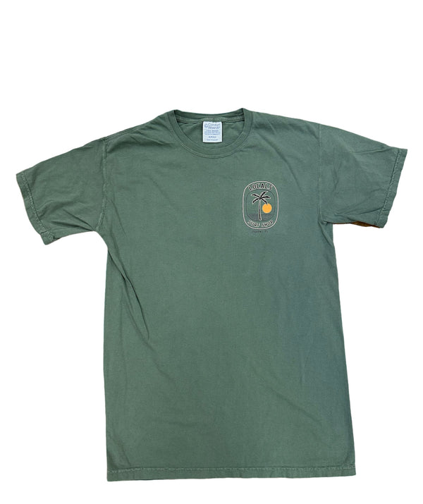 LOCALS SOLE PALM YOUTH TEE MILITARY GREEN
