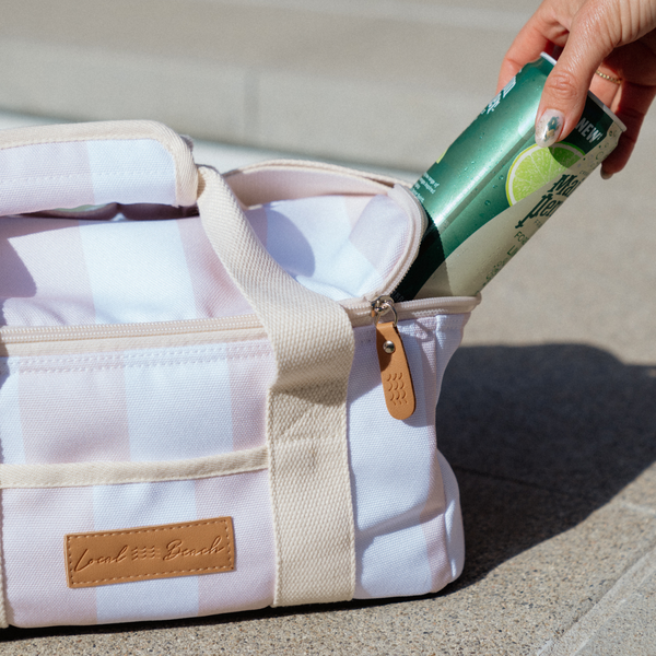 Thick Stripe Mini Cooler/Lunch Bag