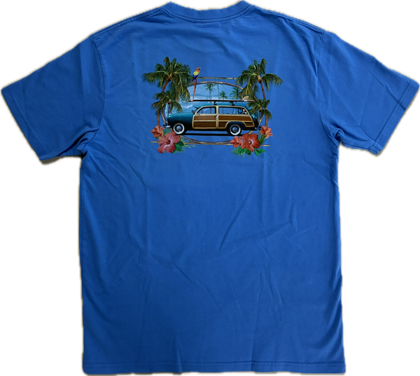 LOCALS MENS VINTAGE WOODY BRIGHT BLUE