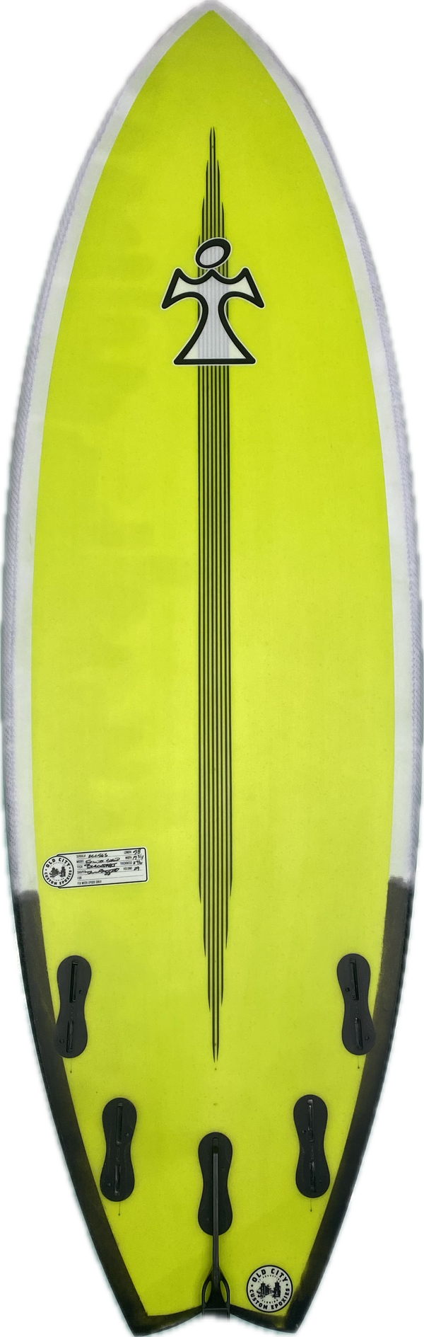 5’8 INSPIRED FLORIDA BOARD BLACK DART 19 3/4”x 2 7/16 x 29L FCS II