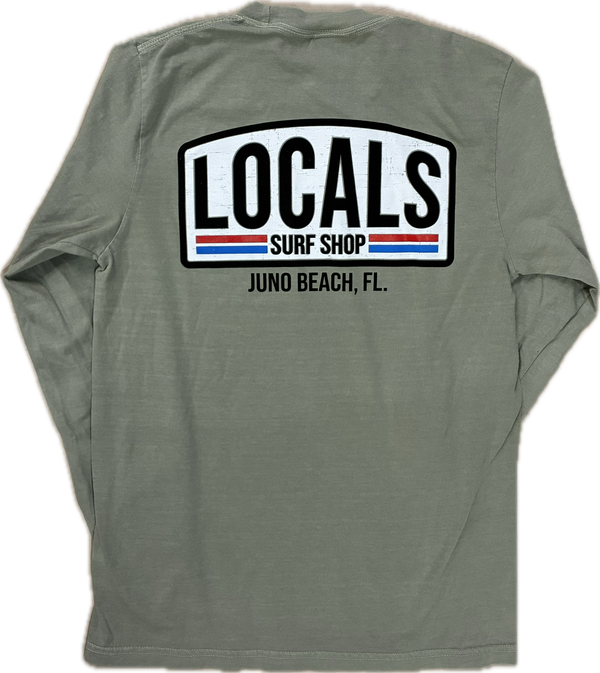 LOCALS LAMINATE GARMENT DYED L/S SAND STONE