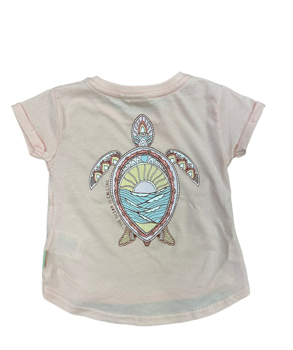 GIRLS SCENIC TURTLE LIGHT CORAL