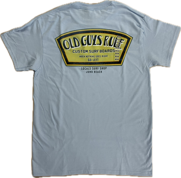 LOCALS OLD GUYS RULE GOLDEN BADGE TEE