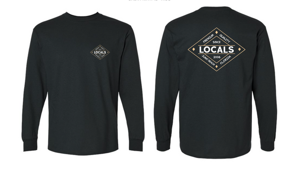 LOCALS BADGE MENS LS TEE BLACK