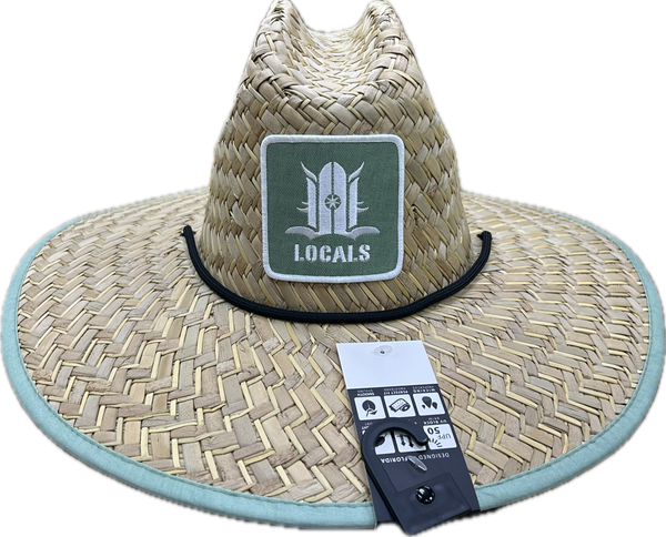 LOCALS TEXTURE SAGE STRAW HAT