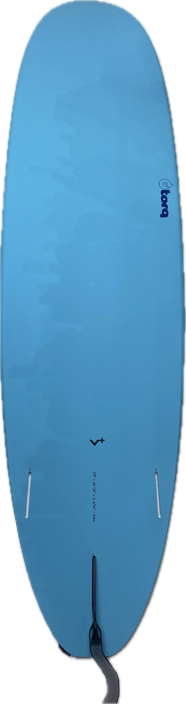 7'8 TORQ FUN V+ LAGUNA WHALE GREEN 22 1/2” x 3 3/16” 64.0L FUTURES