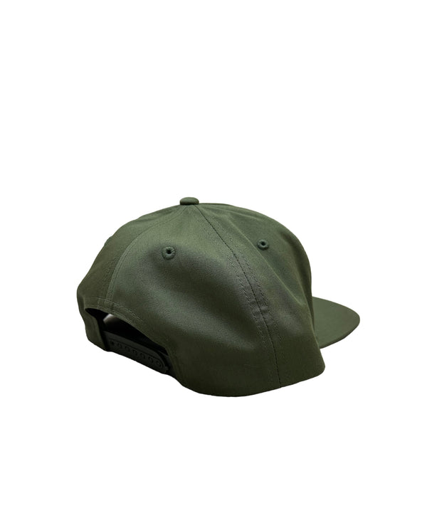 LOCALS SUN & WAVES 5 PANEL PINCH FRONT CAP ARMY OLIVE