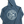 Load image into Gallery viewer, WOMENS WAVE PALM CIRCLE ZIP HOODIE BLUE MIST
