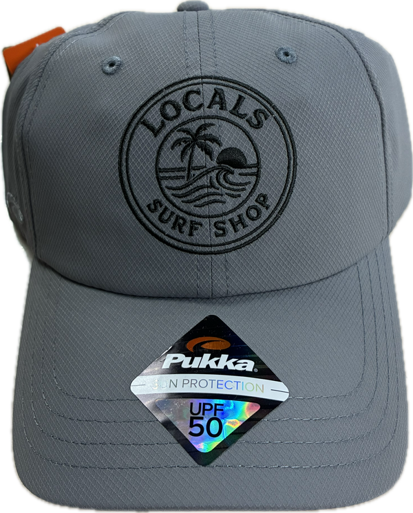 PUKKA HATS SPF50 LOCALS SURF SHOP LABEL
