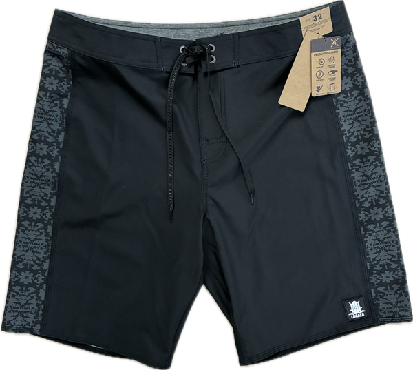 LOCALS MENS NUSA BOARDSHORT WITH VERTICAL SIDE SEAM ZIP POCKET