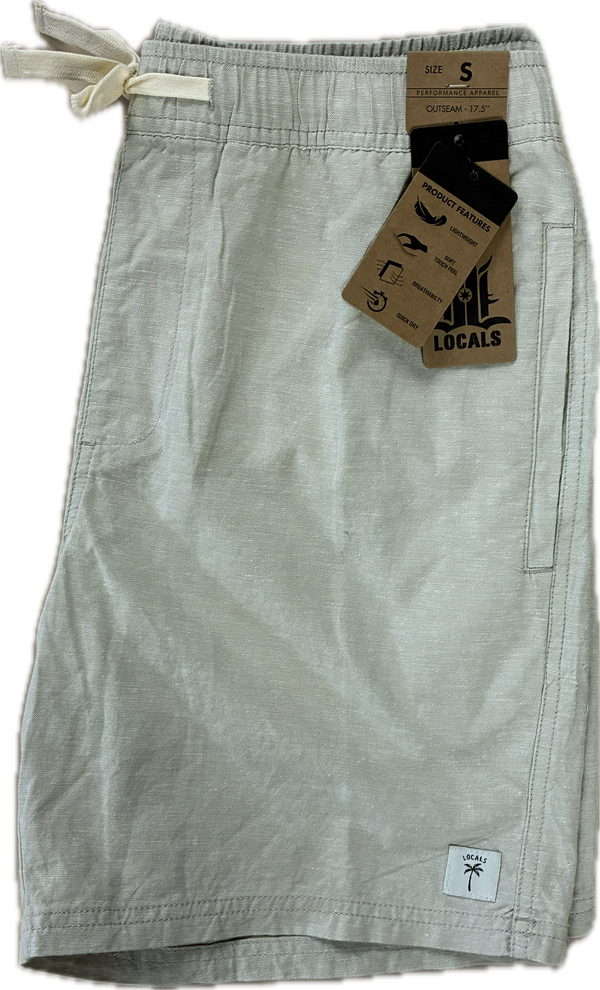 LOCALS CHUNS COTTON/LINEN SHORTS