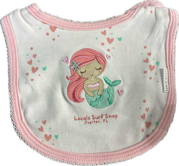Baby girls bib mermaid