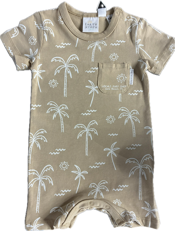 PALM SCENIC BABY BOYS PLAYSUIT