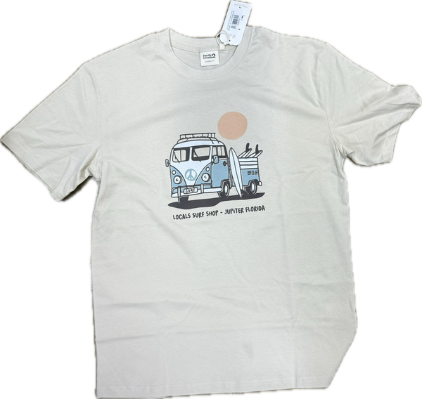 LOCALS MENS RETRO COMBI TEE SAND