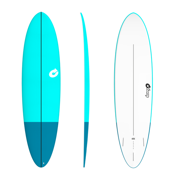 7'2 TORQ EVA SOFT DECK-BLUE BLUE TAIL 21 5/8” x 3 52L