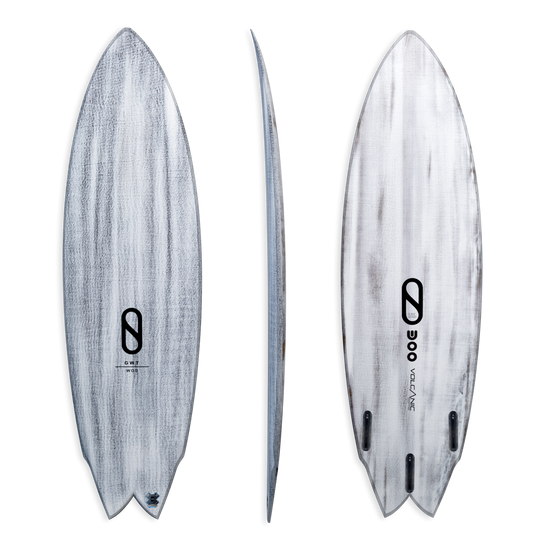 5'10 SD VOLCANIC GREAT WHITE  SIZE 19 15/16" X 2 5/8" X 32L FUTURES