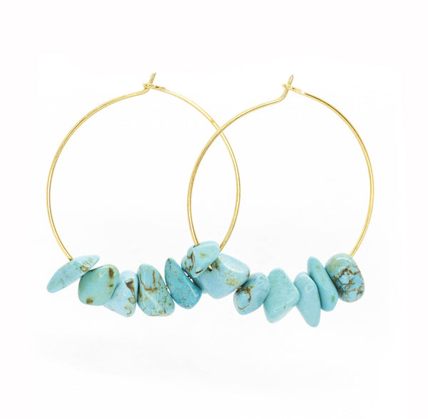 Rock Candy ~ Turquoise Hoops
