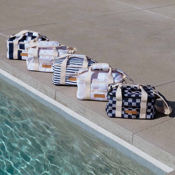 Thick Stripe Mini Cooler/Lunch Bag
