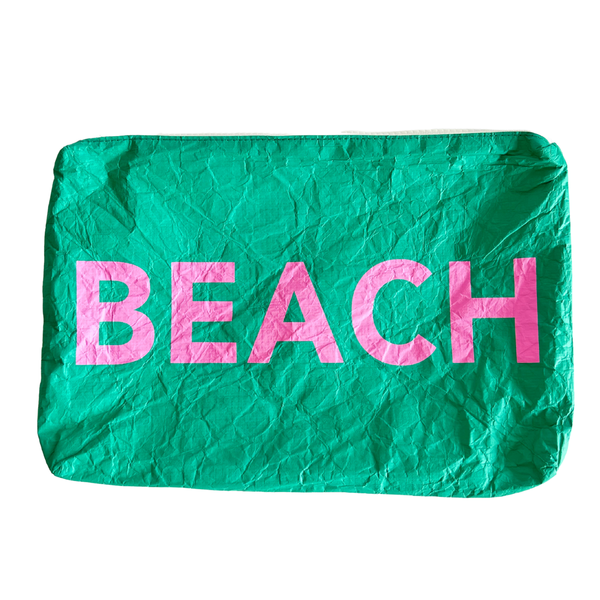 Beach Water Resistant Tyvek Printed Pouch
