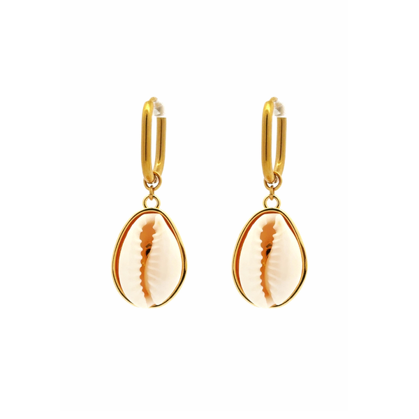 Dangle Cowrie Shell Earrings