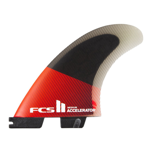 FCS II ACCELERATOR PC TRI FINS RED/BLACK